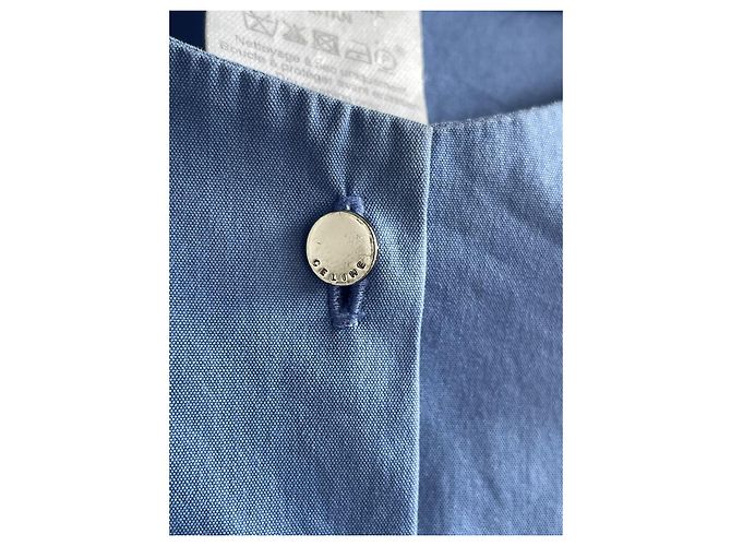 Abito in cotone blu Céline - vista 9