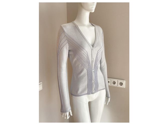 Thierry Mugler Cardigan Blu Pastello - vista 4