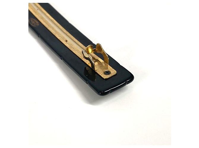 Fermaglio per capelli in plastica nera Chanel Nero - vista 10