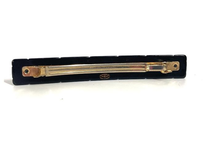 Fermaglio per capelli in plastica nera Chanel Nero - vista 2