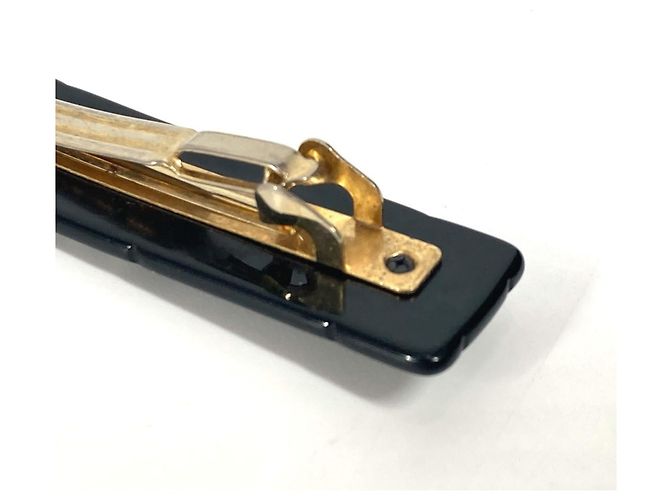 Fermaglio per capelli in plastica nera Chanel Nero - vista 5