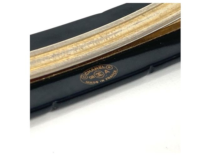 Fermaglio per capelli in plastica nera Chanel Nero - vista 8