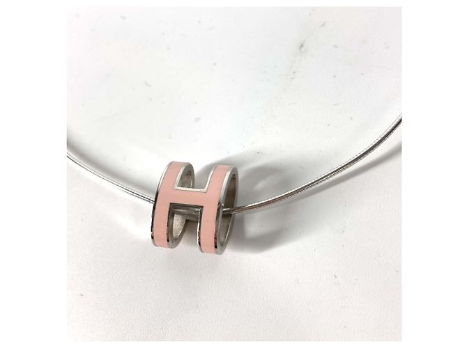 Hermès Halskette Accessoire Hermes Pop H Silber Pink - Ansicht 4