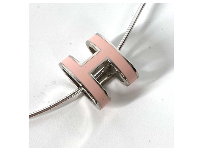 Hermès Halskette Accessoire Hermes Pop H Silber Pink - Ansicht 6