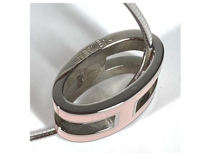 Hermès Halskette Accessoire Hermes Pop H Silber Pink - Ansicht 7