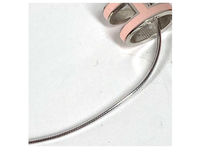 Hermès Halskette Accessoire Hermes Pop H Silber Pink - Ansicht 8