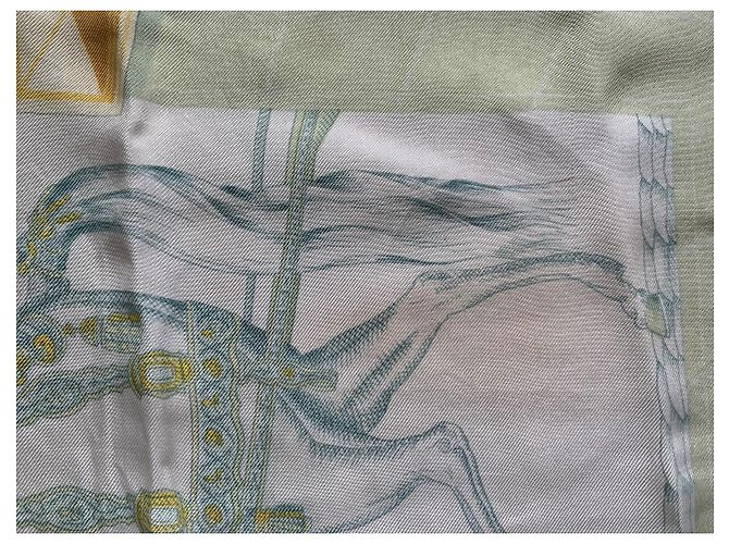 Foulard Hermès Grand Apparato in seta multicolore - vista 5