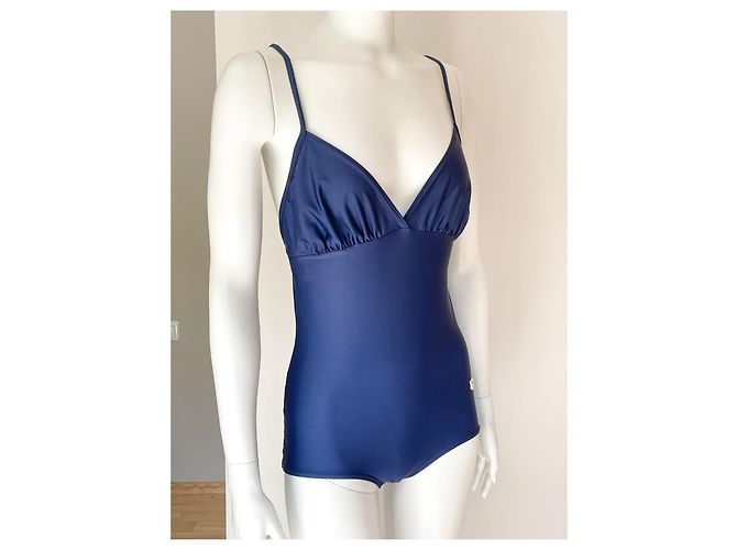 Costume intero Christian Dior blu navy - vista 4