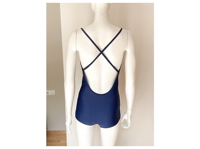 Costume intero Christian Dior blu navy - vista 5