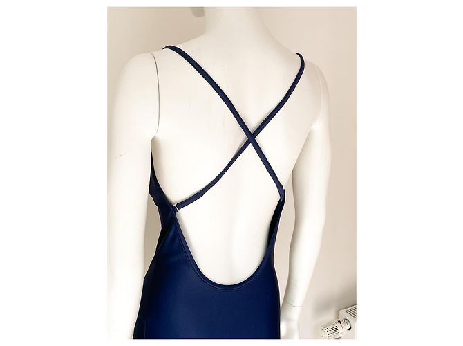 Costume intero Christian Dior blu navy - vista 6