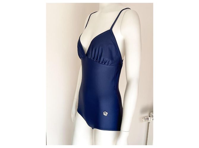 Costume intero Christian Dior blu navy - vista 7