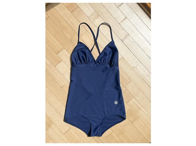 Costume intero Christian Dior blu navy - vista 8