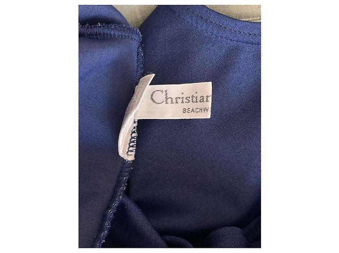 Costume intero Christian Dior blu navy - vista 9