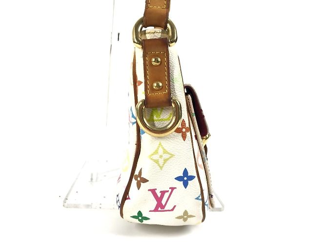 Louis Vuitton Monogram Multicolor Lodge PM Schultertasche Weiß - Ansicht 3
