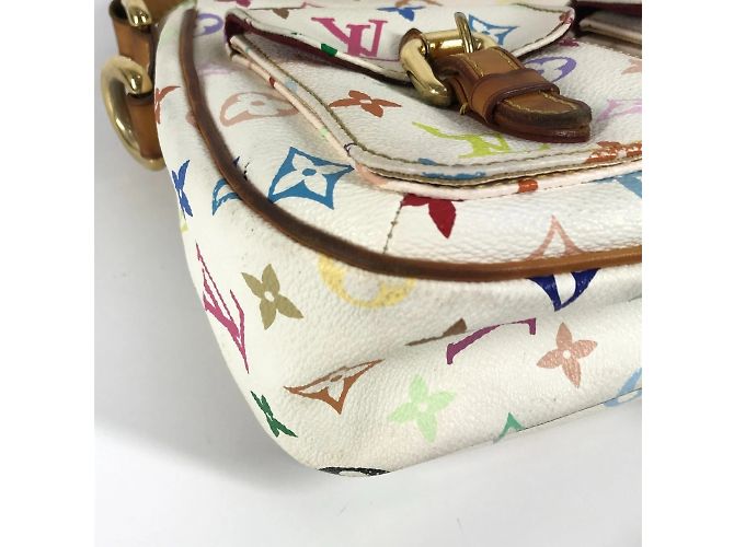Louis Vuitton Monogram Multicolor Lodge PM Schultertasche Weiß - Ansicht 6