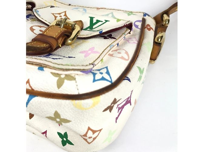 Louis Vuitton Monogram Multicolor Lodge PM Schultertasche Weiß - Ansicht 7