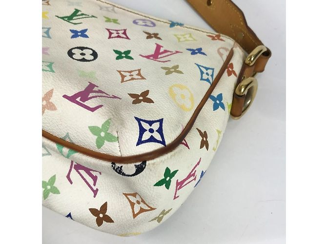 Louis Vuitton Monogram Multicolor Lodge PM Schultertasche Weiß - Ansicht 9