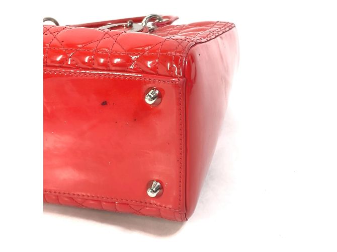 Borsa a mano Dior Cannage Lady di Christian Dior Rosso - vista 10