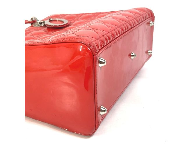 Borsa a mano Dior Cannage Lady di Christian Dior Rosso - vista 11