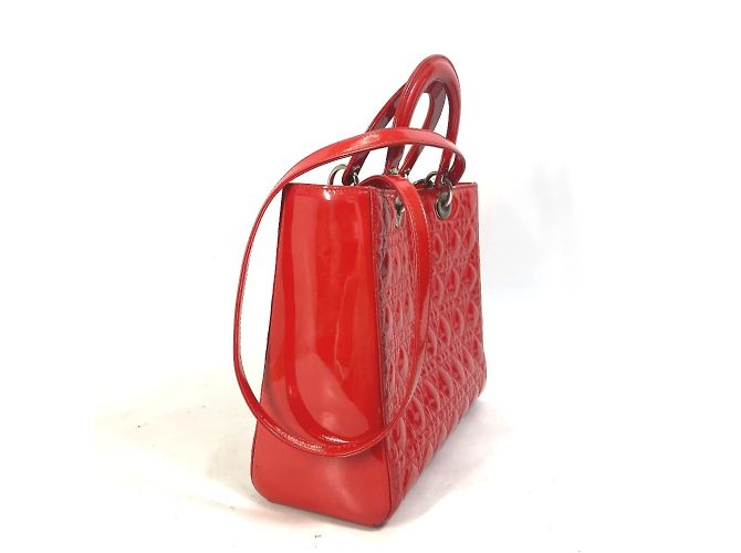 Borsa a mano Dior Cannage Lady di Christian Dior Rosso - vista 2