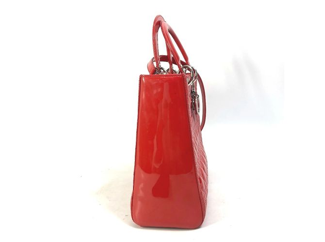 Borsa a mano Dior Cannage Lady di Christian Dior Rosso - vista 3