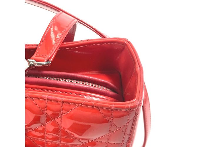 Borsa a mano Dior Cannage Lady di Christian Dior Rosso - vista 6