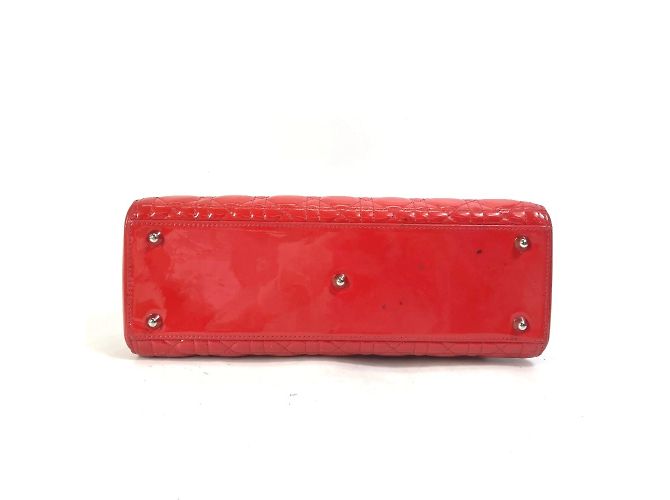Borsa a mano Dior Cannage Lady di Christian Dior Rosso - vista 9