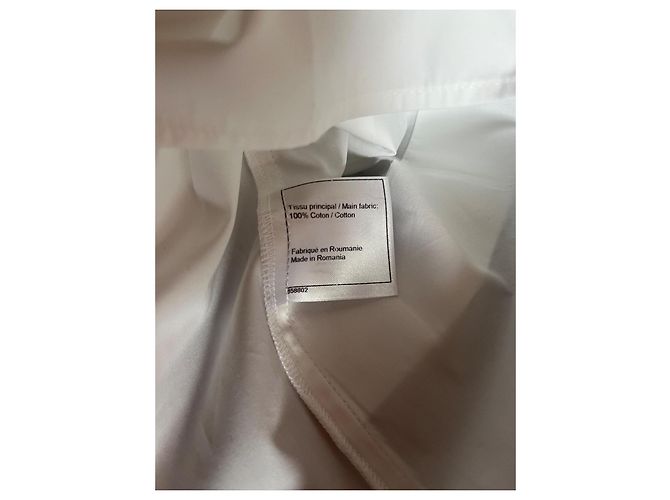 Blusa de algodón Chanel – Elegancia discreta y atemporal Blanco - vista 7