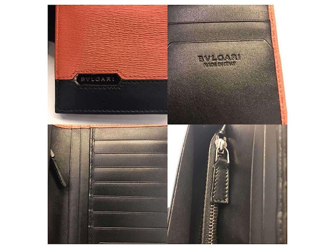 Bulgari Bvlgari Octo Serpenti Scaglie Long Wallet Pink Orange - view 6