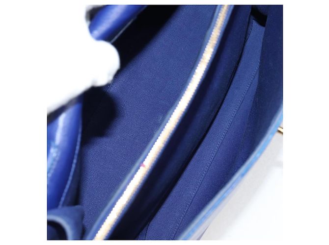 SAINT LAURENT Borsa a Spalla Pelle 2way Blu Oro 313456 Auth 127908V D'oro - Ansicht 16