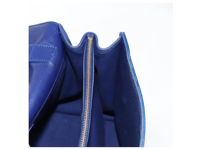 SAINT LAURENT Borsa a Spalla Pelle 2way Blu Oro 313456 Auth 127908V D'oro - Ansicht 17