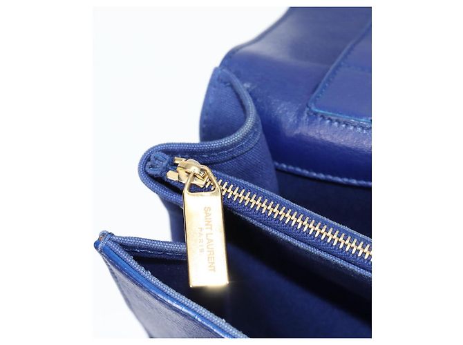 SAINT LAURENT Borsa a Spalla Pelle 2way Blu Oro 313456 Auth 127908V D'oro - Ansicht 19