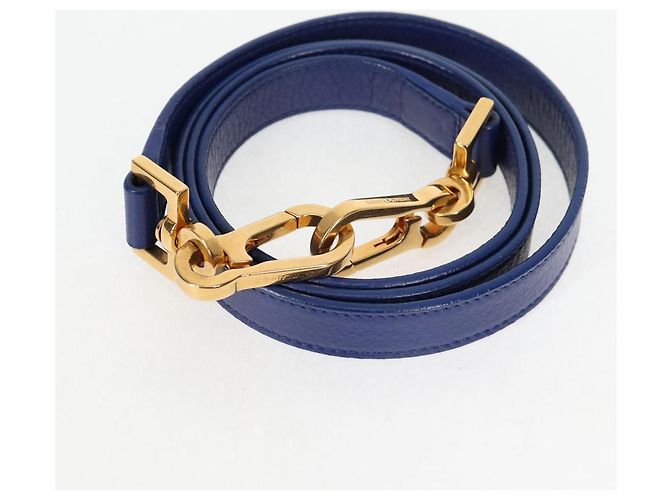 SAINT LAURENT Borsa a Spalla Pelle 2way Blu Oro 313456 Auth 127908V D'oro - Ansicht 22