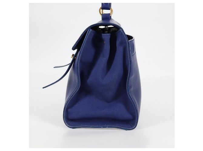 SAINT LAURENT Borsa a Spalla Pelle 2way Blu Oro 313456 Auth 127908V D'oro - Ansicht 4