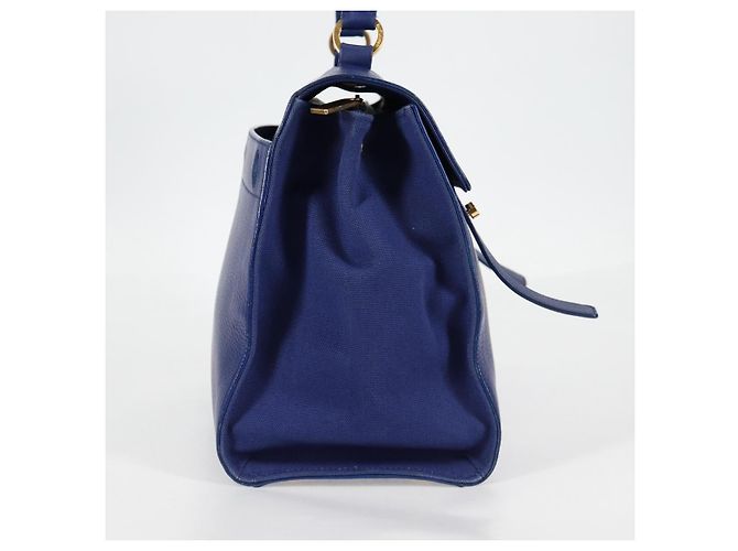 SAINT LAURENT Borsa a Spalla Pelle 2way Blu Oro 313456 Auth 127908V D'oro - Ansicht 5