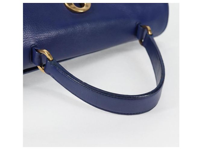 SAINT LAURENT Borsa a Spalla Pelle 2way Blu Oro 313456 Auth 127908V D'oro - Ansicht 7