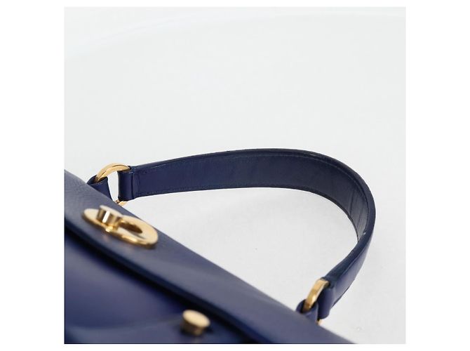 SAINT LAURENT Borsa a Spalla Pelle 2way Blu Oro 313456 Auth 127908V D'oro - Ansicht 8
