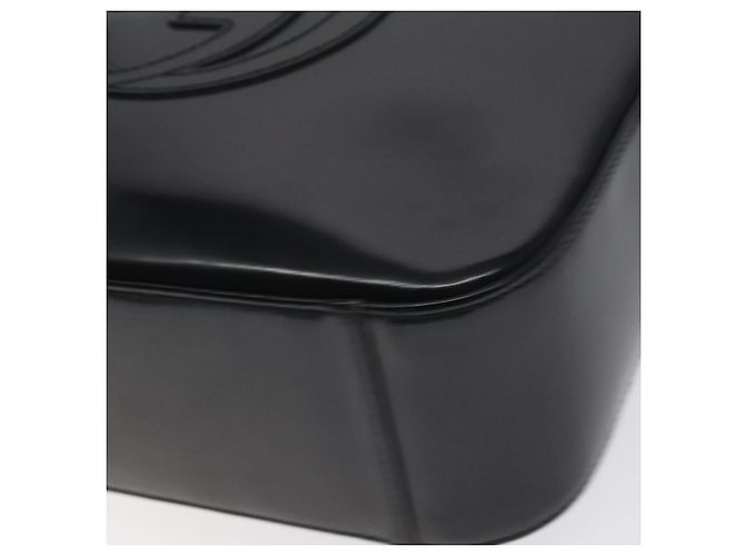 Borsa a Spalla GUCCI Pelle Verniciata Nera 000 1013 0506 Auth BA3619 Nero - vista 10