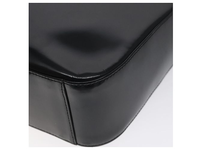 Borsa a Spalla GUCCI Pelle Verniciata Nera 000 1013 0506 Auth BA3619 Nero - vista 12