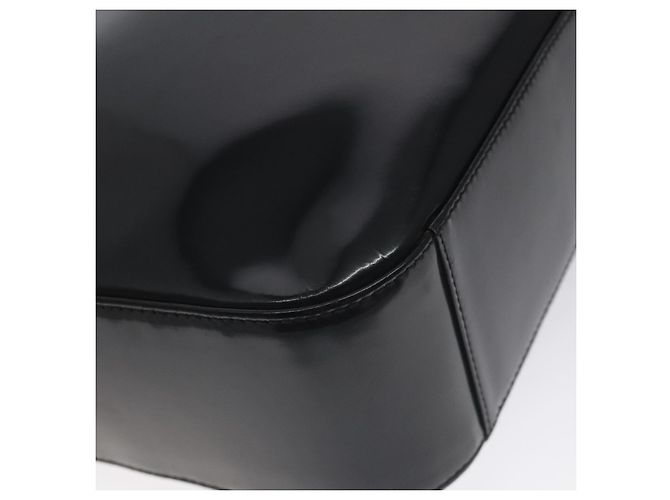 Borsa a Spalla GUCCI Pelle Verniciata Nera 000 1013 0506 Auth BA3619 Nero - vista 13