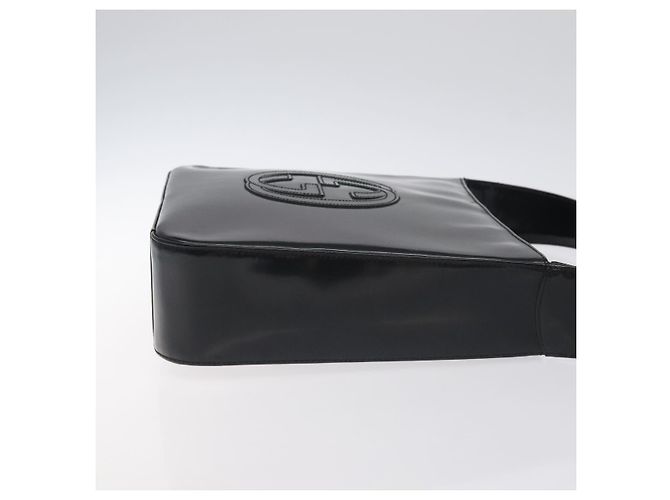 Borsa a Spalla GUCCI Pelle Verniciata Nera 000 1013 0506 Auth BA3619 Nero - vista 4