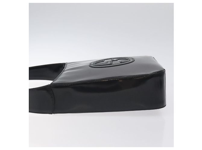 Borsa a Spalla GUCCI Pelle Verniciata Nera 000 1013 0506 Auth BA3619 Nero - vista 5