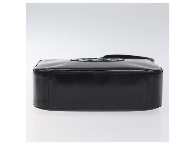 Borsa a Spalla GUCCI Pelle Verniciata Nera 000 1013 0506 Auth BA3619 Nero - vista 9