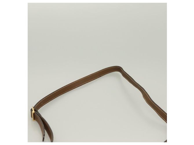 Borsa a spalla GUCCI GG Plus Supreme PVC Beige Oro Auth BA3539 D'oro - vista 8