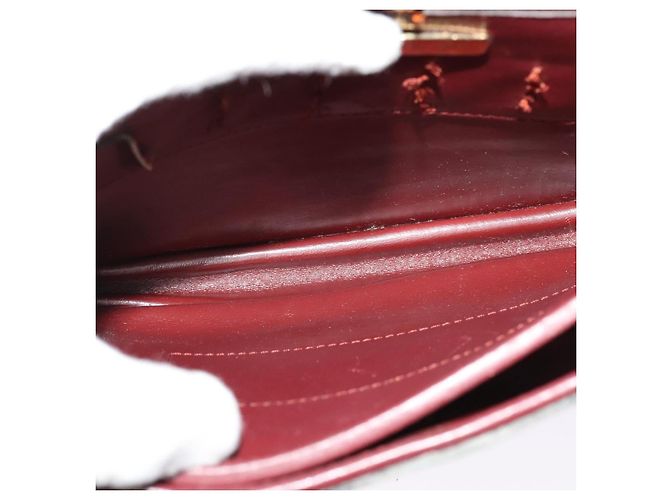 CARTIER Borsa a Spalla Must Line Pelle Bordeaux Oro Auth BA3243 D'oro Bordò - vista 16