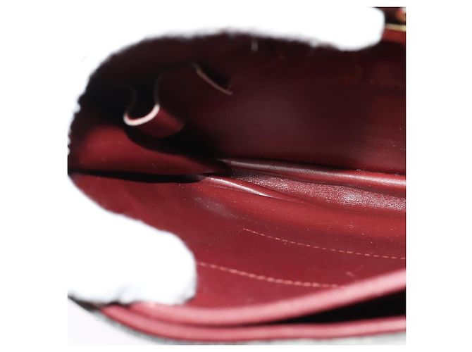 CARTIER Borsa a Spalla Must Line Pelle Bordeaux Oro Auth BA3243 D'oro Bordò - vista 18