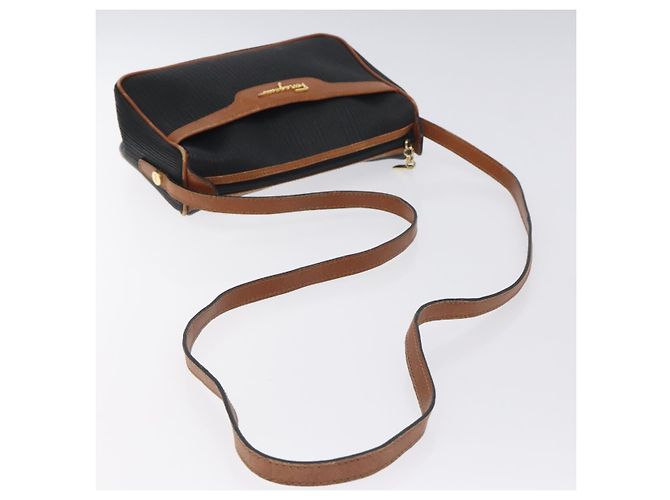 Borsa a spalla Salvatore Ferragamo in pelle PVC nera e oro Auth bs27289 Nero D'oro - vista 7