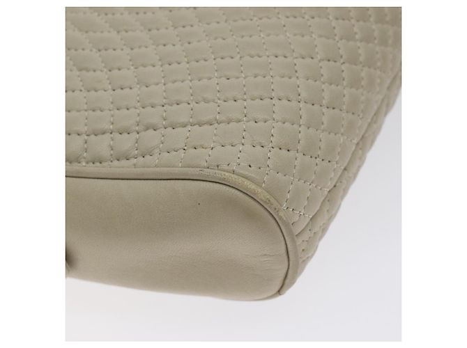 Borsa a Spalla BALLY in Pelle Beige Oro Auth BA3408 D'oro - vista 14