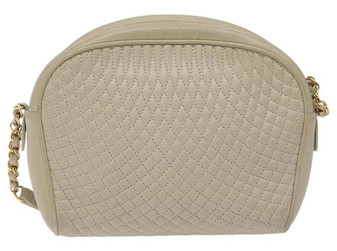 Borsa a Spalla BALLY in Pelle Beige Oro Auth BA3408 D'oro - vista 2
