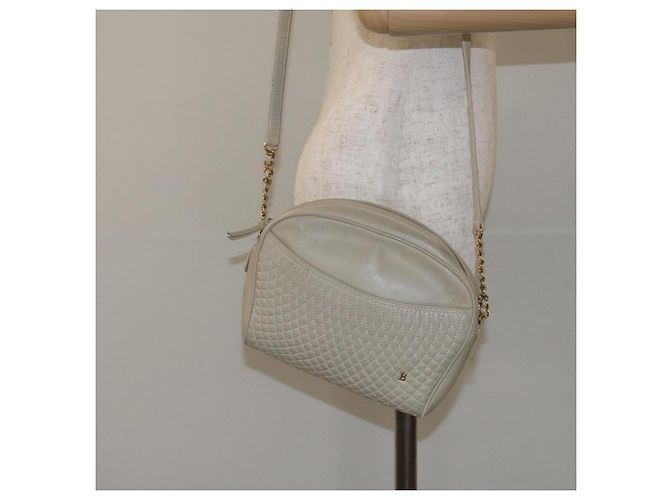 Borsa a Spalla BALLY in Pelle Beige Oro Auth BA3408 D'oro - vista 22